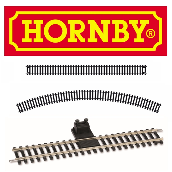Hornby R608 6 x Single Curved Setrack 3rd Radius 505mm 00 Gauge 1st Class Post 