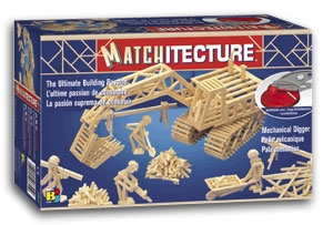 Matchitecture  Mechanical Digger Matchstick Kit 