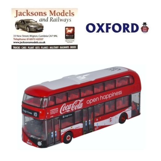 Oxford Diecast NNR004CC New Routemaster London United//Coca Cola