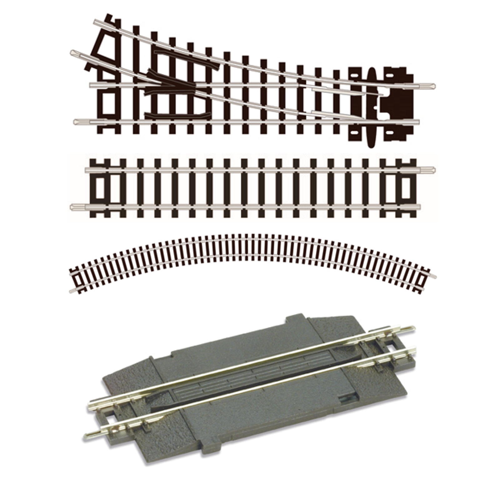ST-2 Code 80 N Gauge Details about   Peco Short Straight Track 58mm 