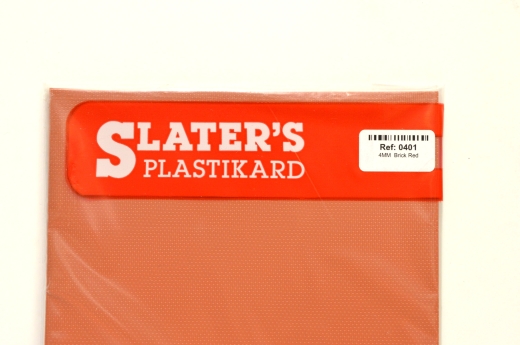 Slaters 0401 4mm Brick Red Sheet